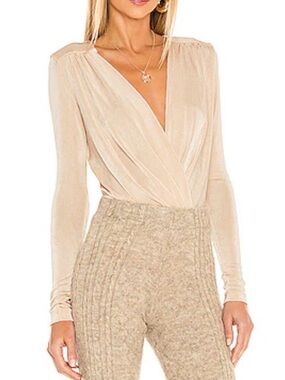 Free People × REVOLVE Turnt Bodysuit in Blossom Pearl Womens XS